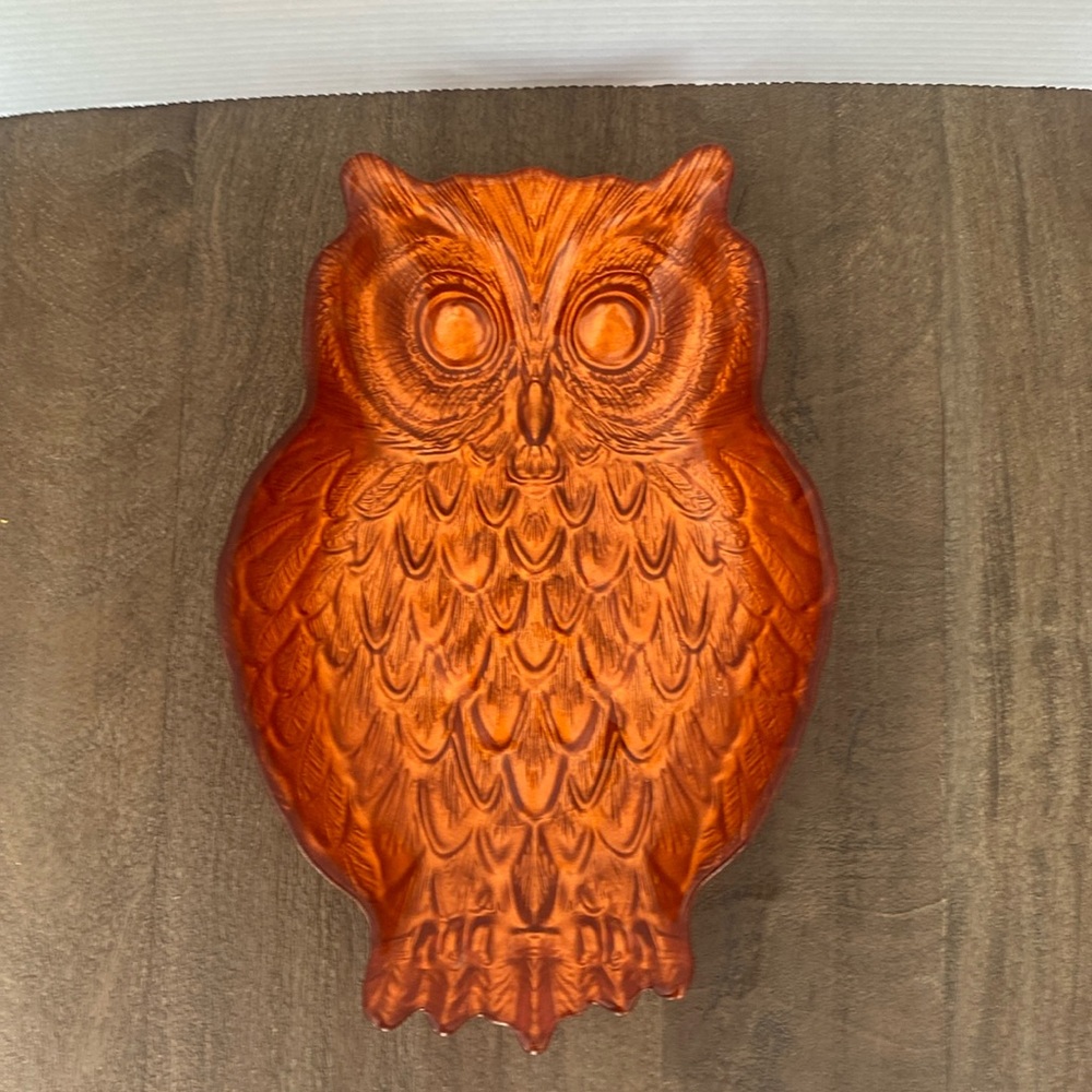 Akcam Fall/ Halloween Orange‎ Glass Owl